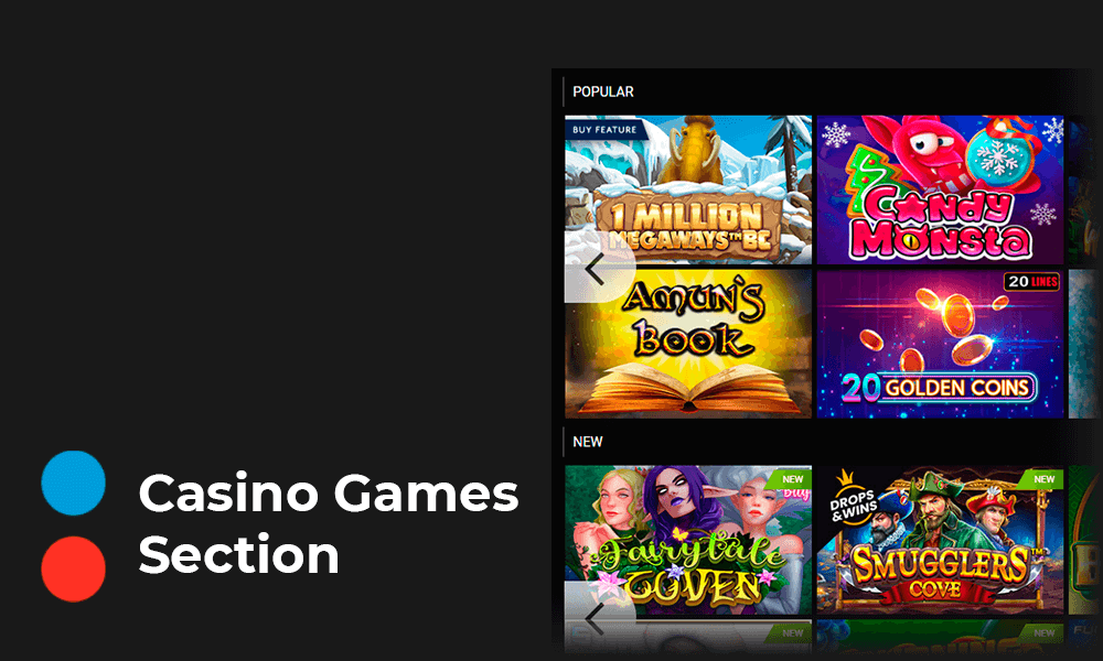 Casino Games Section