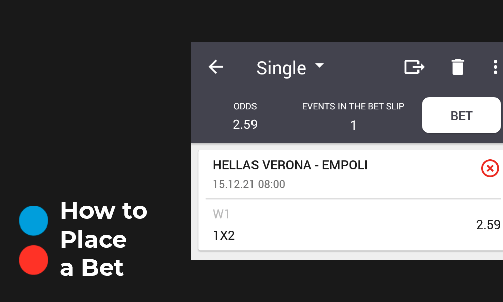 How to place a bet