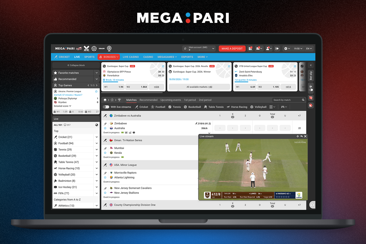 Live Betting at Megapari India