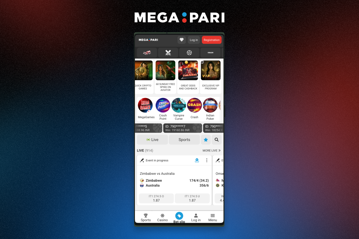 Megapari Mobile Application for Android devices