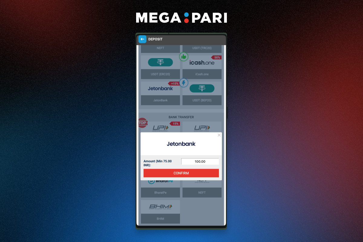 Megapari Minimum Deposit for Indian Players