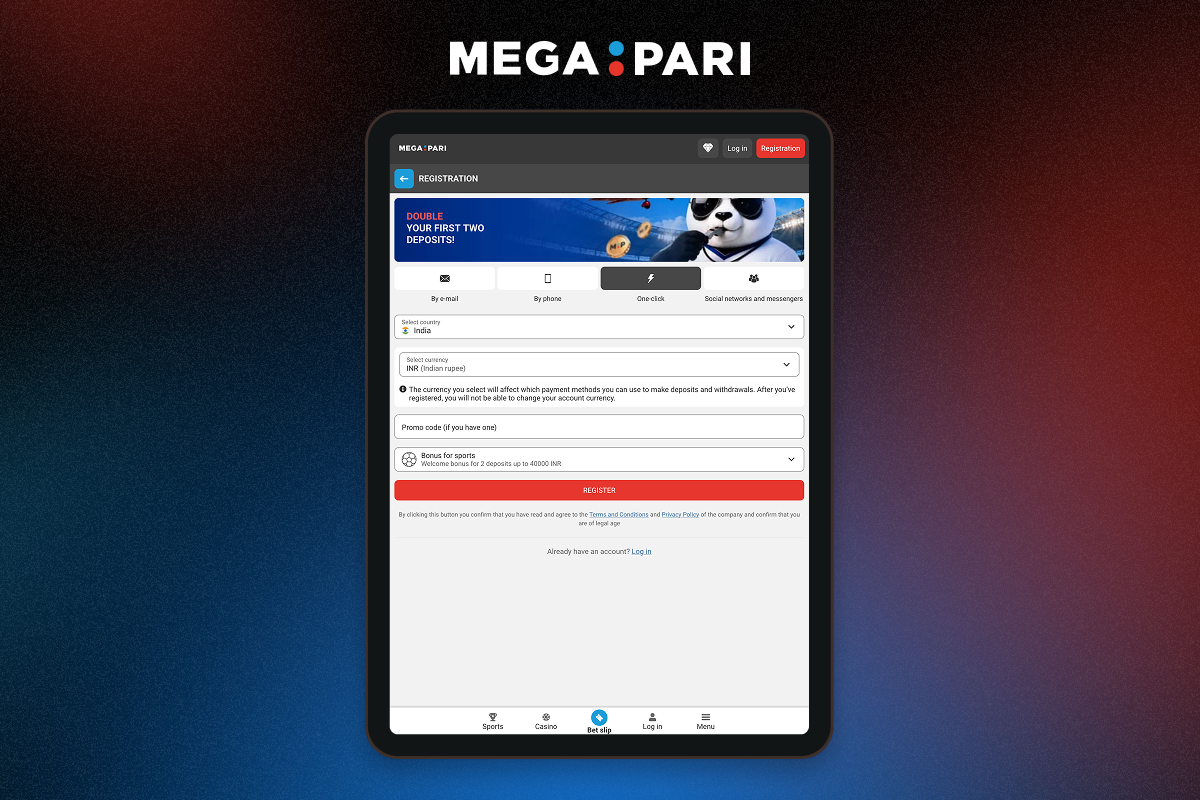 One-Click Registration at Megapari India