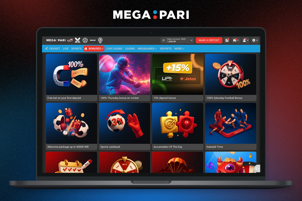 Additional Megapari bonuses and promotions for Indian players