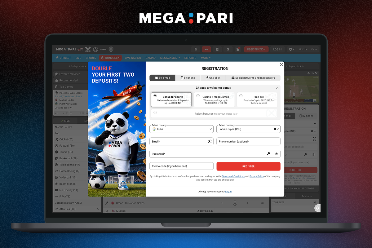 Registration at Megepari in 6 steps