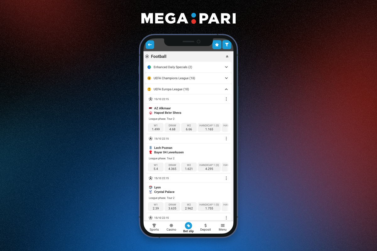 Soccer Betting at Megapari India